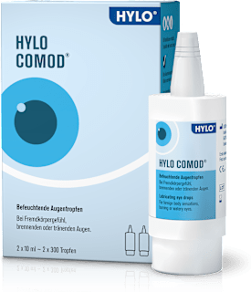 HYLO COMOD Augentropfen Natriumhyaluronat 1 mg/m, 2 x 10 ml HYLO