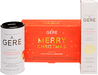 A.Gere szőlőmagos díszdoboz ajándékcsomag A.GERE