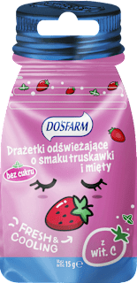 Drażetki odświeżające, mięta i truskawka Dosfarm