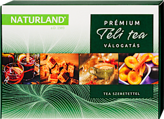 Díszdobozos teaválogatás, Prémium téli tea, 30 db filter NATURLAND