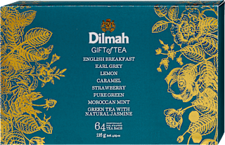 Fekete és zöld tea válogatás ajándékcsomag, 8x8 db filter Dilmah