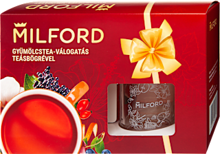 Teaválogatás Üvegbögrével ajándékcsomag, 3x20 db filter Milford