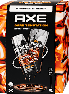 Dark temptation férfi ajándékcsomag tusfürdővel és deo sprayvel AXE