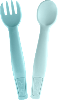 Esslernbesteck blau 2tlg. Nip