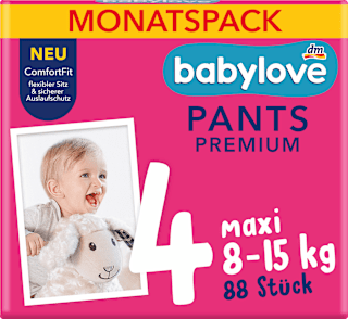 Premium hlačne plenice 4 maxi (8-15 kg) - mesečno pakiranje babylove