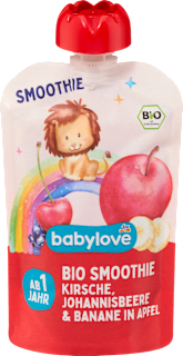 Quetschie Smoothie Kirsche, Johannisbeere & Banane in Apfel, ab 1 Jahr babylove