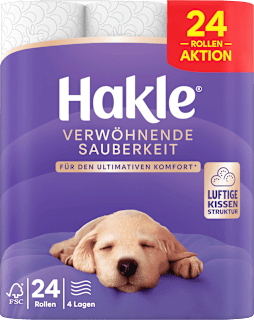 Toilettenpapier Verwöhnende Sauberkeit 4-lagig Hakle