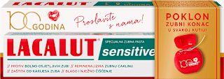 Pasta za zube Sensitive + poklon zubni konac LACALUT