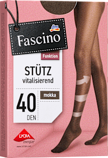 Чорапогащник с компресия 40DEN, мока, 50-52 Fascino