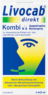 Livocab direkt Kombi (Augentropfen 4ml + Nasenspray 5 ml) Livocab
