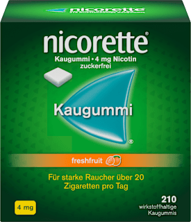 nicorette Kaugummi 4 mg Nicotin freshfruit nicorette