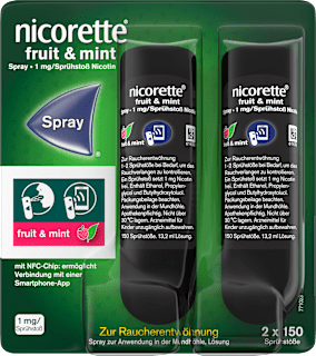 nicorette fruit & mint Spray 1 mg Nicotin/Sprühstoß nicorette