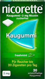 nicorette Kaugummi 2 mg Nicotin freshmint nicorette