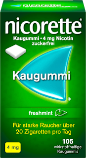 nicorette Kaugummi 4 mg Nicotin freshmint nicorette
