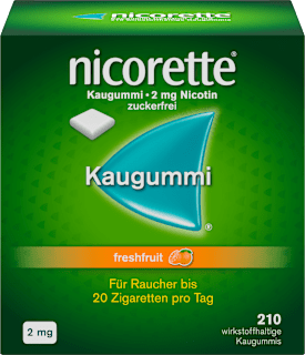 nicorette Kaugummi 2 mg Nicotin freshfruit nicorette