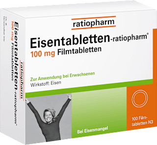Eisentabletten-ratiopharm 100 mg Filmtabletten ratiopharm