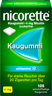 nicorette Kaugummi 4 mg Nicotin whitemint nicorette