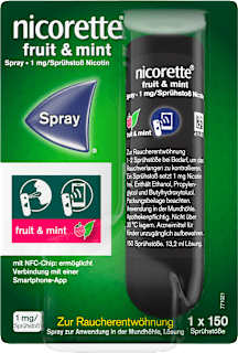 nicorette fruit & mint Spray 1 mg Nicotin/Sprühstoß nicorette