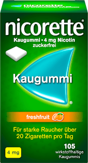 nicorette Kaugummi 4 mg Nicotin freshfruit nicorette
