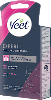 Strisce depilatorie viso, pelli normali Veet