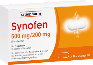 ratiopharm Synofen 500mg/ 200mg Filmtabletten  Synofen