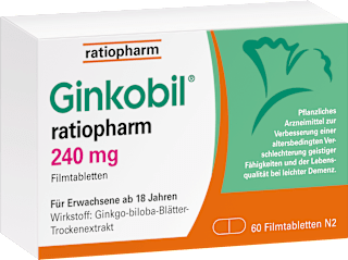 ratiopharm Ginkobil ratiopharm 240 mg Filmtabletten Ginkobil