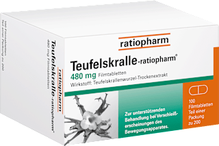 ratiopharm Teufelskralle-ratiopharm 480mg Filmtabletten  ratiopharm