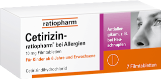 ratiopharm Cetirizin-ratiopharm bei Allergien 10 mg Filmtabletten ratiopharm