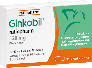 ratiopharm Ginkobil ratiopharm 120 mg Filmtabletten Ginkobil