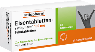 Eisentabletten-ratiopharm 100 mg Filmtabletten ratiopharm