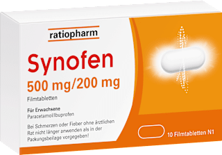 ratiopharm Synofen 500 mg/ 200 mg Filmtabletten Synofen