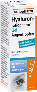 Hyaluron-ratiopharm Gel Augentropfen Natriumhyaluronat 3 mg/ml  ratiopharm