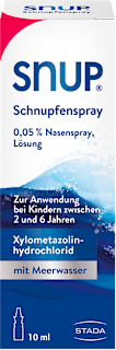 SNUP Schnupfenspray 0,05 % Xylometazolinhydrochlorid Nasenspray, Lösung SNUP