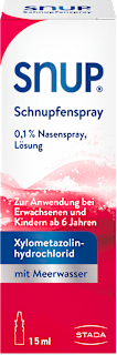 SNUP Schnupfenspray 0,1 %  Xylometazolinhydrochlorid Nasenspray, Lösung SNUP