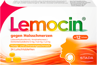 Lemocin gegen Halsschmerzen Lutschtabletten Lemocin