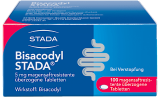 Bisacodyl STADA 5 mg magensaftresistente überzogene Tabletten STADA
