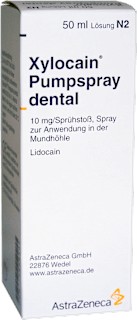 Xylocain Pumpspray dental Lidocain 10 mg/Sprühstoß Spray zur Anwendung in der Mundhöhle Xylocain