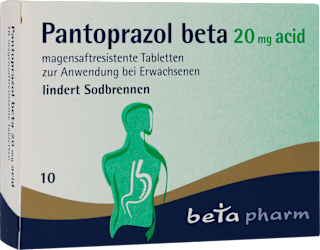 betapharm Pantoprazol beta 20 mg acid magensaftresistente Tabletten betapharm