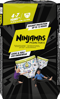 Pyjama Pants 4-7 Jahre (17-30 kg) blau Ninjamas