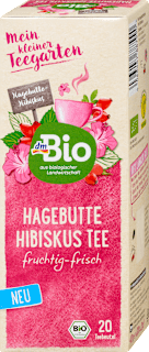 Früchtetee, Hagebutte Hibiskus (20 Beutel) dmBio