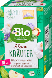 Früchtetee Alpenkräuter (20 Beutel) dmBio