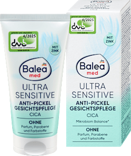 Pleťový krém proti vyrážkam Ultra Sensitive Cica Balea med