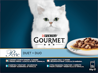 Perle kapsičky pro kočky Rybí duo 12x85g, Multipack PURINA GOURMET