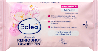 Șervețele demachiante hidratante 3în1 Balea