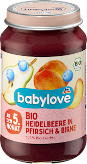 BIO kašica od borovnica, kruške i breskve, 5+ mj. babylove