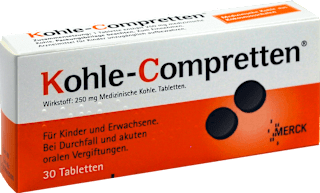 Kohle-Compretten 250 mg Tabletten Kohle-Compretten