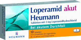 Loperamid akut Heumann 2 mg Loperamidhydrochlorid Tabletten HEUMANN