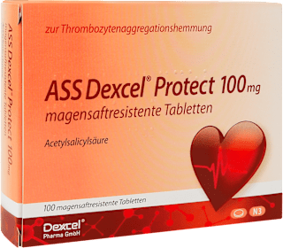 ASS Dexcel Protect 100 mg Acetylsalicylsäure magensaftresistente Tabletten  Dexcel