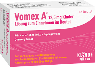 Vomex A 12,5 mg Kinder Lösung zum Einnehmen im Beutel Vomex A