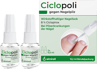Ciclopoli gegen Nagelpilz Nagellack 8% Ciclopirox (2x6,6 ml) Ciclopoli&nbsp;